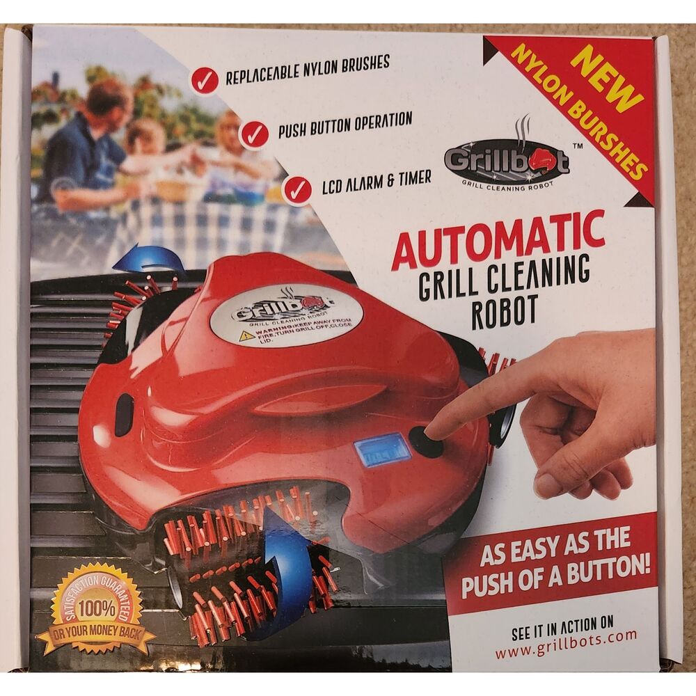 Grillbot Red Automatic Easy-Clean Grill Cleaning Robot